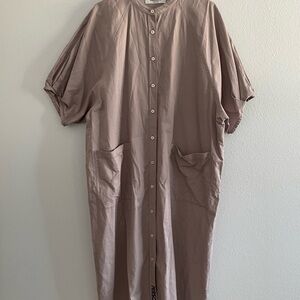 Person’s Nobuo Ikeda Long Shirt Dress Coveralls